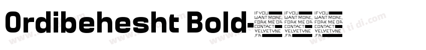 Ordibehesht Bold字体转换